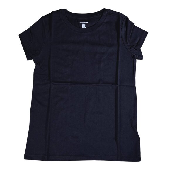 Girls 3-Pack Short Sleeve T-Shirts – Size M (9), White/Black/Pink Basics - Picture 3 of 5